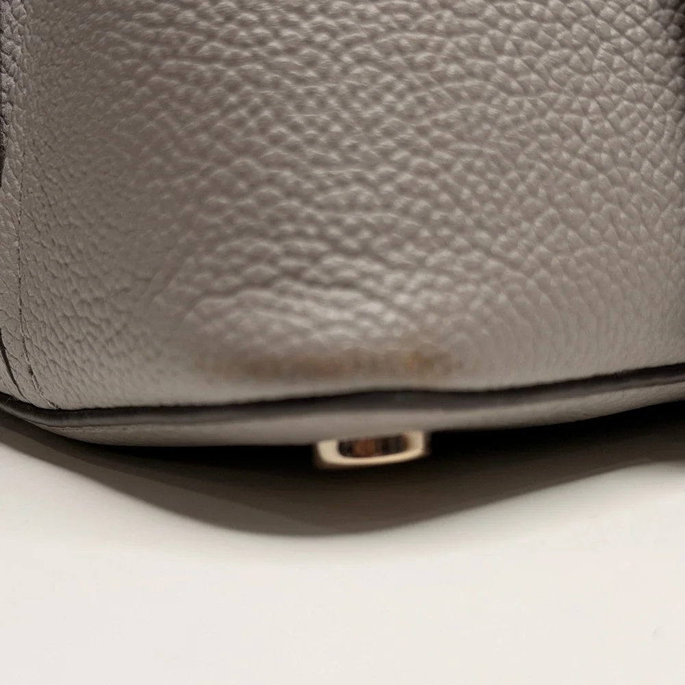 Kate Spade Margaux Medium Satchel True Taupe Women's Pebbled Leather Bag Purse